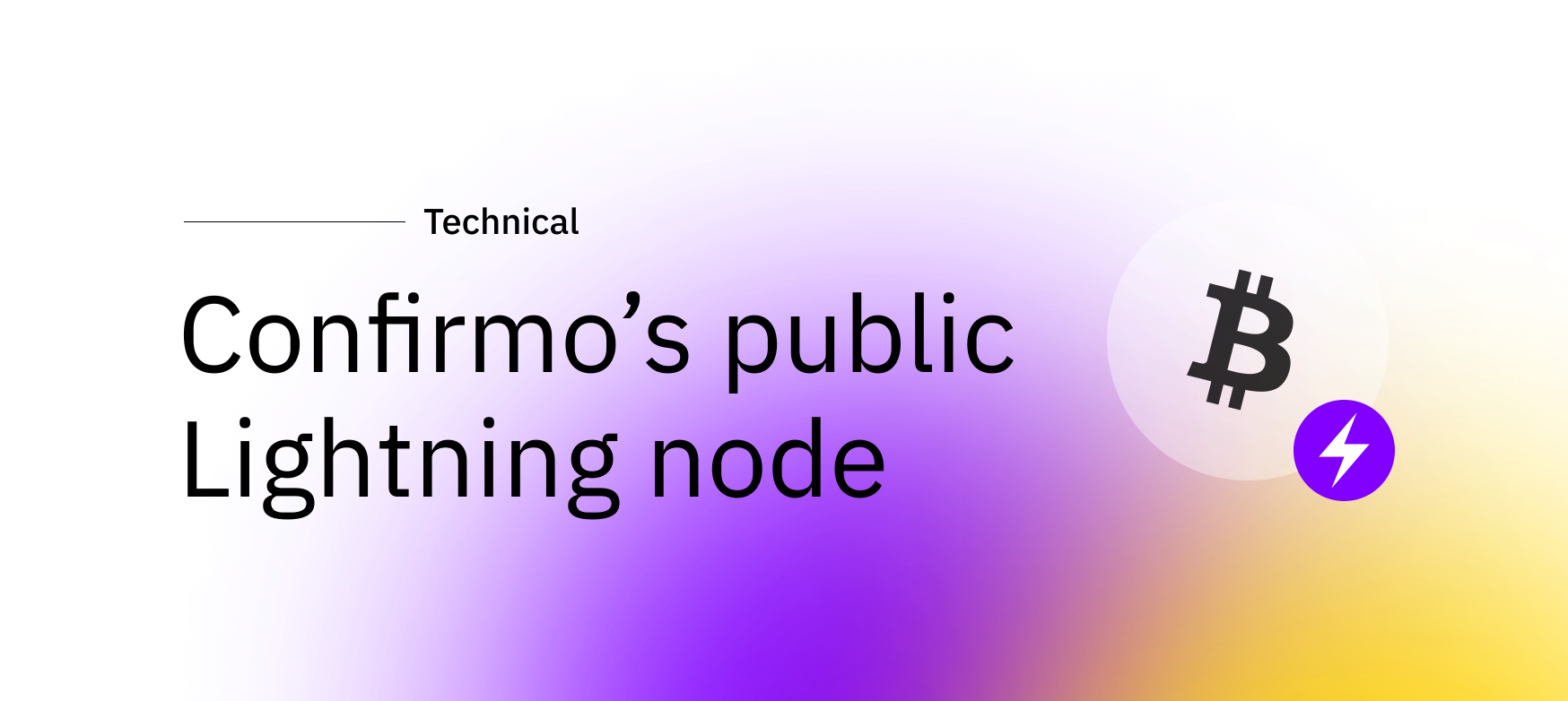 Confirmo's public Bitcoin Lightning node