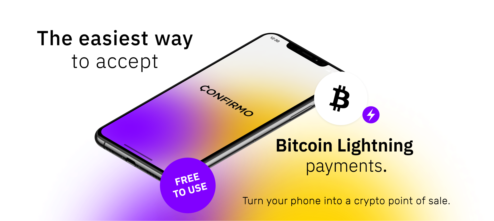 Confirmo's Bitcoin Lightning point of sale app